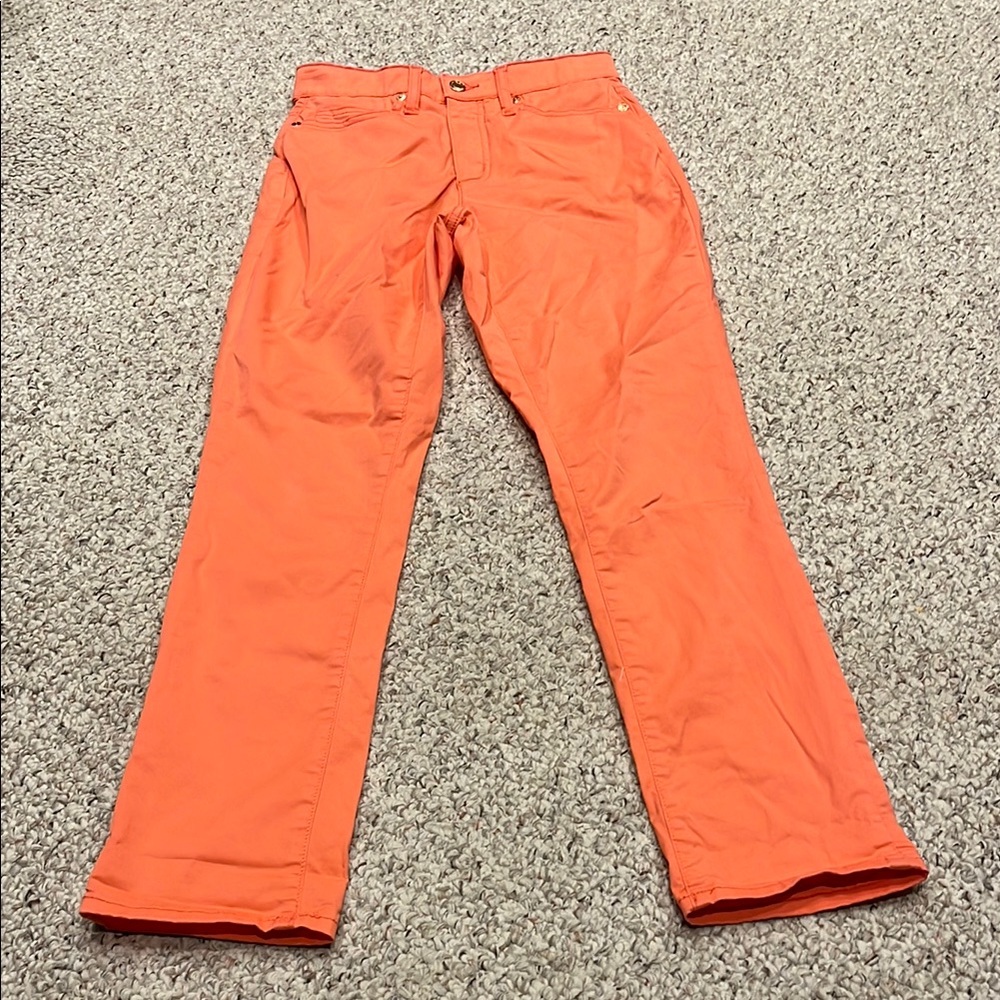 Lands End Stretch Coral Pants Sz 2 Casual Spring